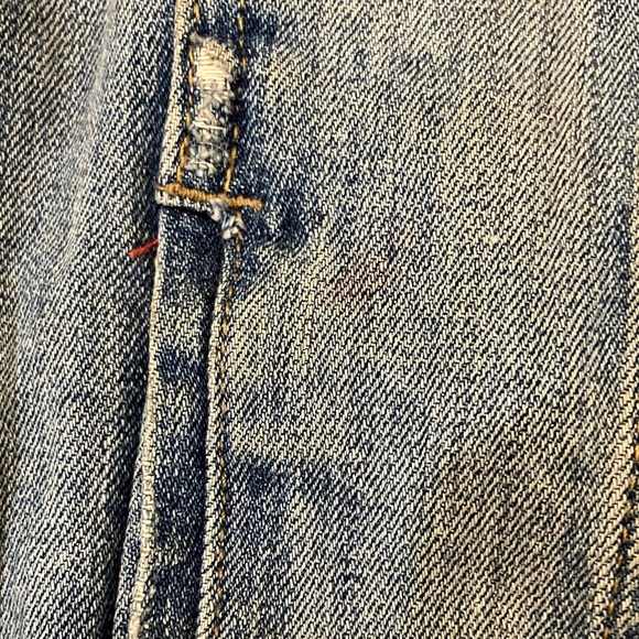 Zara large size Premium Wash distressed Denim Jacket - Picture 6 of 16